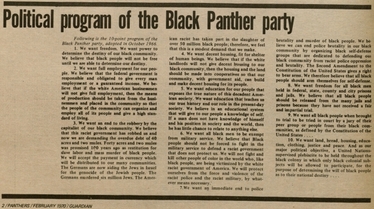 black panther party research paper